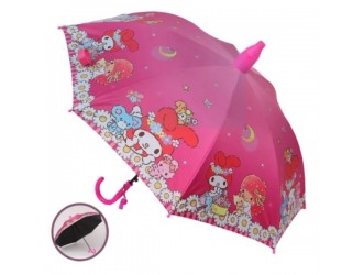 Umbrela copii My Melody roz cu imprimeu floral