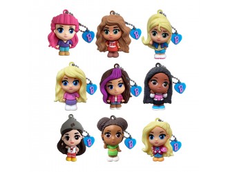 Figurina-surpriza Barbie cu lantisor Charm Besties Cool Things