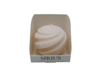 Lumanare parfumata Sfera cu dungi mare 8,5x7,3 cm  (divers culori si arome)