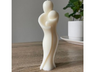 Lumanare parfumata  Mama cu copilul 16,5x4 cm (divers culori si arome)