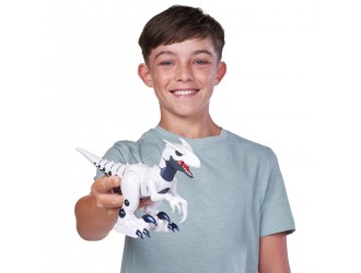 Jucarie dinozaur interactiv cu lumini Raptor, Robo Dino Alive, Zuru