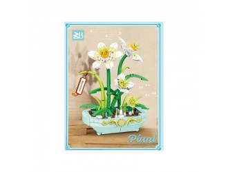 Set de constructie Narcisi albi in vazon 349 el. ZJA386036