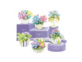 Set de constructie Plante in vazon, diverse tipuri, ZJA386066