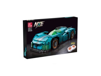 Set de constructie Masina cu RC 1:16 albastra 594 el., ZJA351143