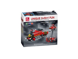 Set de constructie 3 in 1 Tren rosu 312 el. ZJA351336