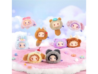 Jucarie de plus breloc Surpriza Pop Top Lovely Emma - Pufosii