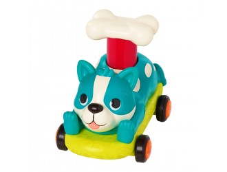 Masinuta cu inertie, apasa si merge, Catelus azuriu, Battat