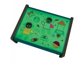 Set de joaca educativ cu lumina, cifre, forme, markere Look & Shine, Battat