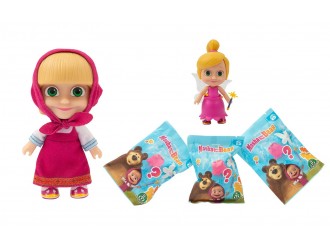 Set figurina Masa si Ursul cu imbracaminte surpriza 17199 