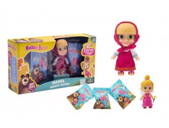 Set figurina Masa si Ursul cu imbracaminte surpriza 17199 