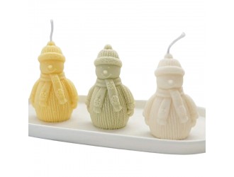 Lumanare parfumata Omulet de zapada 160 g 10x5 cm