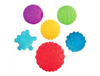 Set 6 mingi senzoriale colorate Kiddi Smart