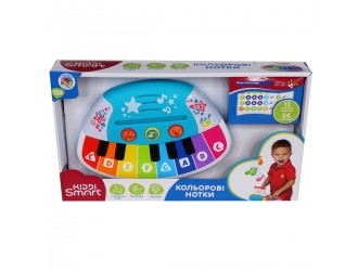 Jucarie Pian cu cartonase muzicale - Notele Colorate,  Kiddi Smart