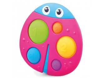 Jucarie senzoriala Buburuza pop it cu cifre Kiddi Smart