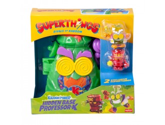 Set de joaca Baza ascunsa a lui Professor K SuperThings seria Kazoom Power