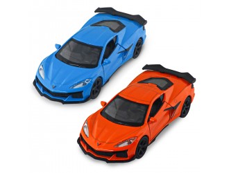 Macheta auto Chevrolet Corvette Z06 2023 portocaliu sau albastru TechnoDrive