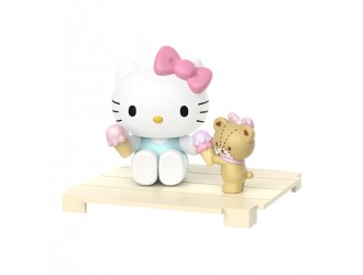  Figurina surpriza Hello Kitty cu prietena, in cutie de plastic, Pop Top