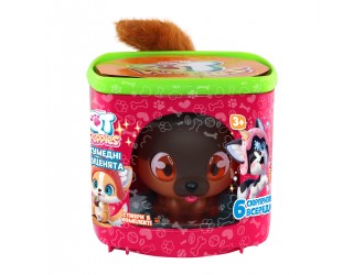 Set de joaca cu figurina catelus QT Puppies Rex