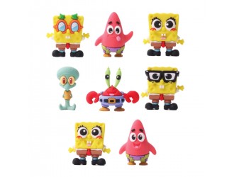 Figurina surpriza SpongeBob Cool Things seria Buddies 3D