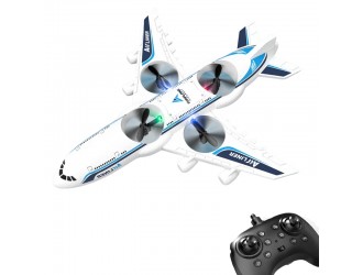 Avion-Drona R/C, cu baterie 3,7V, cablu USB, ceas telecomanda, ZJA394359