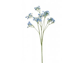 Floare artificiala Gypsophila tip spray (Floarea miresei), albastru, 68 cm