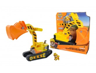 Buldozer de jucarie cu unelte de asamblare Rubble & Crew