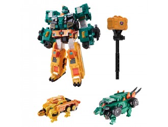 Robot-Transformer Dinoster – Stego Tron (2 masini-dinozaur)