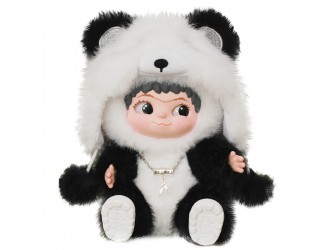 Figurina de colectie pufoasa breloc POP TOP Letsvan seria Wakuku – Panda editie limitata