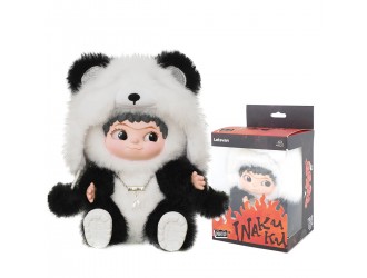 Figurina de colectie pufoasa breloc POP TOP Letsvan seria Wakuku – Panda editie limitata