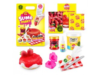 Set de joaca cu slime seria Shopping Bag - Cheesecake de capsuni, Slime Mart, Zuru