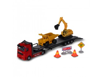 Set de joaca Transportator auto cu accesorii, 1:60, 24 cm, TechnoDrive