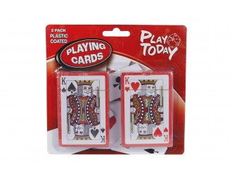Set carti de joc Play ToDay, 2 pachete, pe suport carton