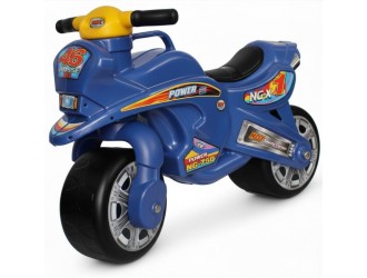 Motocicleta ride-on pentru copii, Albastru, 68x25x50 cm, interior/exterior