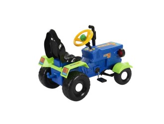 Tractor cu pedale pentru copii TR5RV - Albastru, 77x47x37 cm, interior/exterior
