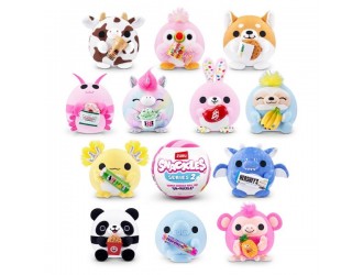 Jucarie de plus surpriza Zuru Snackles S2, model surpriza, cu gustare licentiata, 11.5 cm