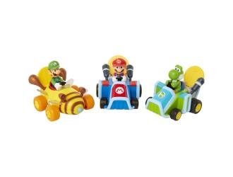 Masinuta Super Mario Coin Racers Wave 1, mecanism cu moneda, 15 cm, 3 ani+