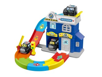 Set de joaca interactiv "Builder Track - Police Station", rampa de lansare si pista, ZJA383264, 18 luni+