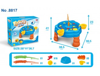Set de joaca Pescuit pentru copii, Masuta interactiva cu 24 piese si accesorii, ZJA393438, 3 ani+