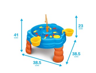 Set de joaca Pescuit pentru copii, Masuta interactiva cu 24 piese si accesorii, ZJA393438, 3 ani+