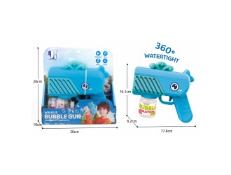 Pistol de facut baloane de sapun Balena Albastra ZJA335702, design ergonomic, 3 ani+