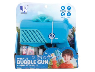 Pistol de facut baloane de sapun Balena Albastra ZJA335702, design ergonomic, 3 ani+