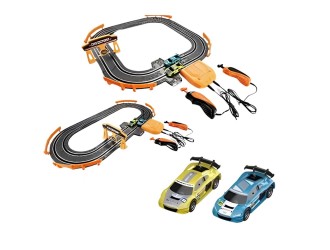 Set de joaca Traseu electric cu 2 masini Audi 1:64, 2-in-1 Track Master 160 cm, ZJA405287, 6 ani+