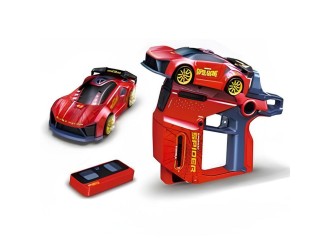 Set de joaca 3 in 1: Masina de curse cu telecomanda, lansator si lumini, ZJA393634, 6 ani+