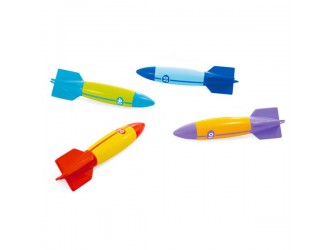 Set 4 jucarii subacvatice tip Torpila pentru scufundari, Intex 55508, 6 ani+