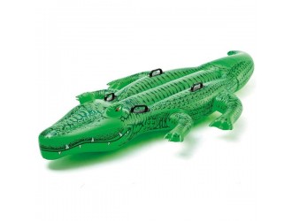 Saltea gonflabila Intex Giant Gator Ride-on, model Crocodil gigant, 203x114x25 cm, max. 80 kg, 3+ ani,cod 58562