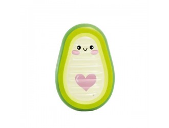 Saltea gonflabila Intex Avocado Buddy, cu fereastra transparenta, 165x114x23 cm, max. 100 kg, cod 58739