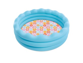 Piscina gonflabila pentru copii Intex Wavy Edge, margine ondulata, 168x46 cm, 575 L, 3+ ani, cod 56191