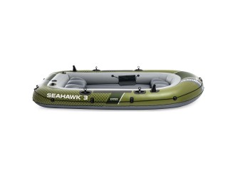 Barca gonflabila Intex Seahawk 3, set complet cu vasle si pompa, 295x137x43 cm, max. 360 kg, cod 66333