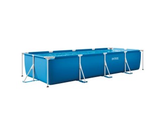 Piscina cu cadru metalic Rectangular Frame 450x220x84 cm, 7127 L, Intex (28273)