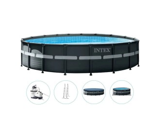 Piscina cu cadru metalic Ultra XTR Frame 549x132 cm, 26423 L, filtru nisip 7900 l/h, set complet, Intex (26330)